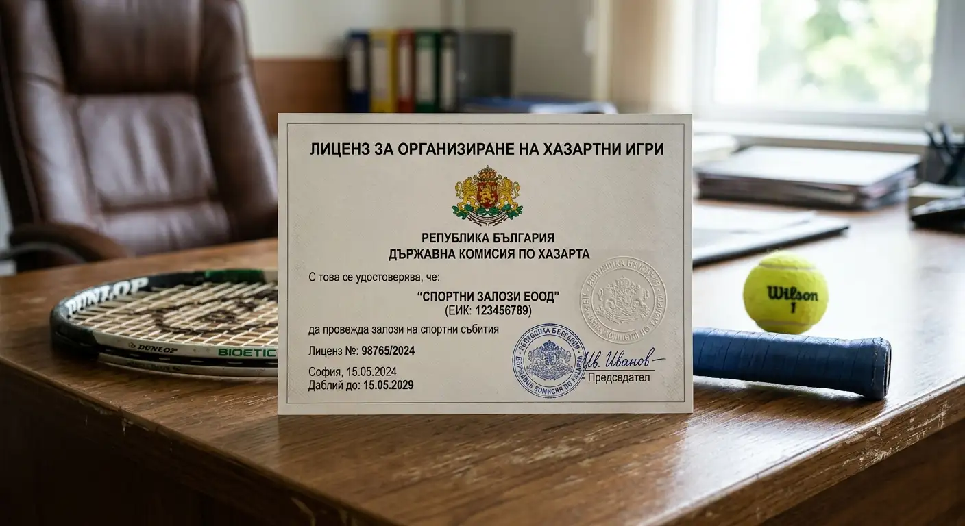 Лицензиран български букмейкър като защита за залагащия на тенис